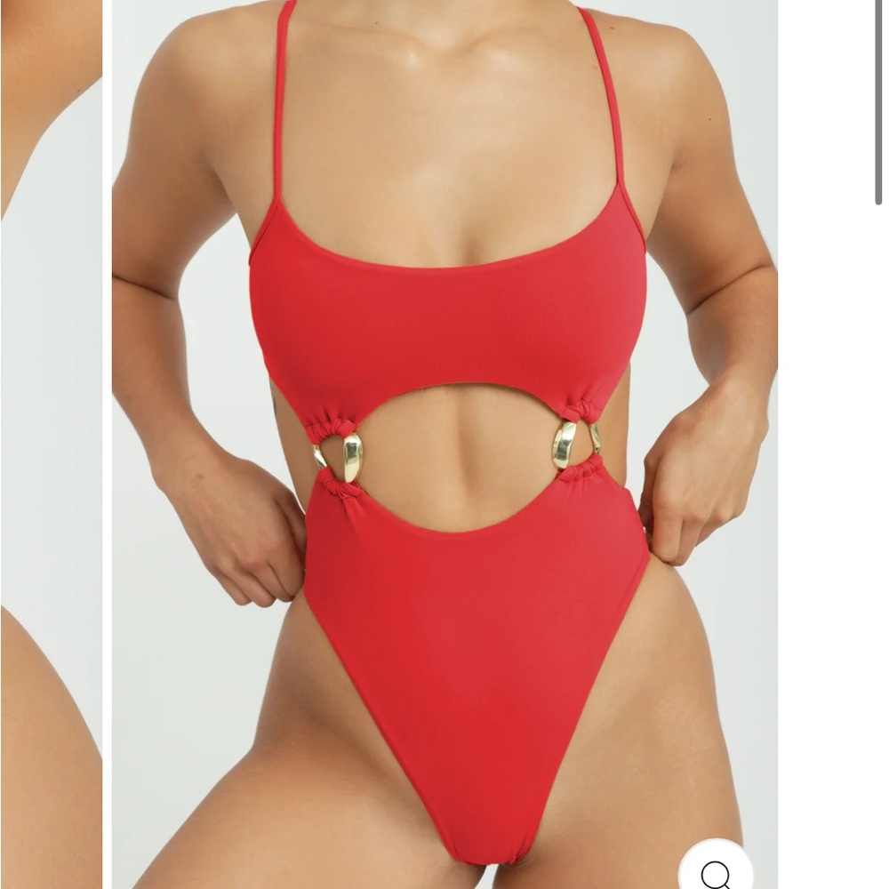 NWT Riot Swim Bora One Piece - Fire Red